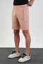 Milky Brown Men's Regular Fit Two Thread Zipper Pocket Cotton Shorts - 2