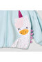 Unicorn Applique Hooded Sweatshirt with Long Sleeves - 4
