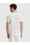 Ecru Slim Fit Buttoned Polo Collar T-Shirt 50321159-Vr019 - 5