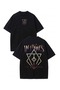 In Flames Printed Unisex Oversize T-Shirt