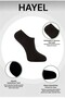 3-Piece Double Bamboo Men's Sneaker Gray Socks Seamless Invisible Ankle Invisible Sports Socks Premium - 5