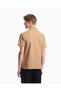 Men's Regular Kecut Cotton Jacquard Jersey Fabric Short Sleeve Beige Polo Collar T-Shirt - 4