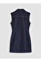 Nevavm Shirt Collar A-Line Mini Jean Dress with a Difference - 7