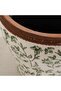 Alban Ceramic Planter 28.5x28.5x24cm - Green - 3