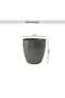Nutmeg Metal Textured Planter 29x29x28cm - Black - 5