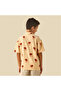 Short Sleeves Shirt with Applique Embroidery - 3