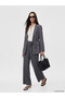 Gray Elastic Waist Modal Blend Women's Trousers - 6
