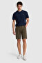 Men's Dark Khaki Knitted Shorts 50322605-Vr111