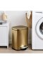 Primo Fingerprint Resistant Metal Pedal Bin 21.3x20.5x29.5cm 5l - Gold - 6