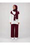 Women's Modal Fabric Stretchy Hijab Scarf Set with Top and Bottom Pieces
