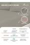 Pure Combed Cotton Fitted Bedsheet Single 90x200 cm, Silver, 400 Thread Count Cool Luxury Soft - 2