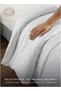 Hotel Linen Striped Duvet Cover Cotton White 245x245cm - 6