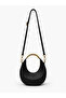 Women's Zippered Long Strap Black Handle Detailed Shoulder and Shoulder Bag - 2