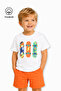 Skateboard Printed Casual Short Sleeve Summer Boy's T-Shirt