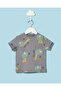 Infant Boys Grey Lion Print T Shirt