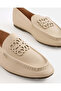 Women Beige Embellished Moccasins - 4