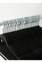 50 Piece Non-Slip Ultra Slim Velvet Hanger, Set Made In Sturdy Material For Closet Organization in Black, 44.5x23.5cm - 3