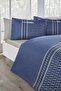 Angles Super King Size Satin Duvet Cover Set - 2