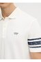 White Men's Polo T-Shirt M6Gp03K3071-G018 - 5