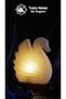Swan Model Natural Salt Lamp with Wooden Base Decorative Ambient Lamp - 2