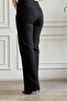Wide Leg Lace Stone Detailed Jeans - 7
