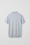Men's Relaxed Fit Draped Polo Collar Knitwear T-Shirt Light Blue - 2