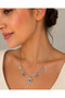 Silver Color Evil Eye Detailed Multi-Figure Luck Necklace for Women