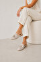 Fable Genuine Leather Beige Daily Comfortable Women's Slippers - 4
