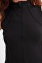 بلوزة بياقة عالية وسحاب أمامي Y4008 - 3