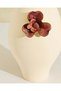 Cream Floral Ceramic Vase - 4