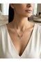 Steel Color Zircon Stone Michael Necklace