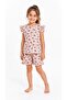 Girl's Cotton Floral Patterned Ruffle Sleeve Summer Shorts Set 5-10 Years Old