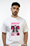 Nezuko Kamado Design Printed Oversize White T-Shirt