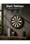 Wall-Mounted Sturdy Wooden Dart Board 17 Inch for Home and Playgrounds -