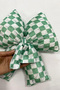 Digital Printing Checkered Bow Oven Ornament Decorative Filled Soft Handmade - 4