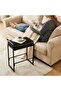 Kitchen Stool 66cm Counter Height 1 Piece- PU Leather Seat with Adjustable Footrest - Modern Design for Kitchen Island and Living Room (Black) - 4