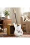 39-Inch Electric Guitar White + 5 Accessories, include Guitar bag + Tuner + Strap + Strings + Pick For Adults,Kids Gift - 6