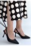 Kentay Black Leather Heeled Shoes - 2