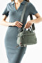 Small Size Crinkle Waterproof Lightweight Fabric Women's Multi-Compartment Crossbody Daily Hand Shoulder Bag Gray 146X - 2