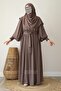 Hifa Balloon Sleeve Dress Shawl Gift Set Mink - 4