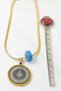 Gold Color Inshirah and Allah Words Double Color Ayetel Kursi Written 60 cm Italian Chain Stainless Steel Necklace - 3