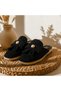 Women's Orthopedic Sole Knitwear Bowknot Home Dowry Gift Outdoor Slippers