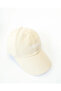 Cream Ecru Unisex Hat Adjustable Metal Buckle Logo Baseball Cap Daily Cap - 4