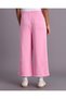 Senior Girls Pink Scuba Wideleg Pants - 3