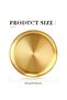 2-Pack Gold Stainless Steel Dinner Plates – Reusable Round Plates for BBQ, Party & Camping - 2
