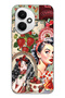 Honor 400 Compatible Retro Women's Collage Patterned Transparent Phone Case
