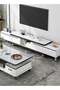 Small Household Coffee Table and Tv Cabinet, Retractable In Both Directions (160-220) Cm - 3