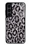 Samsung S25 Fe Gray Leopard Design Glossy Phone Case