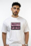 Pretty Savage Design Printed Oversize White T-Shirt