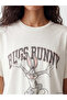 Gencc Quality Bugs Bunny Printed Lace Detailed Blouse - 3